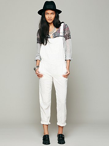 Straight eyelet overall // Free People
